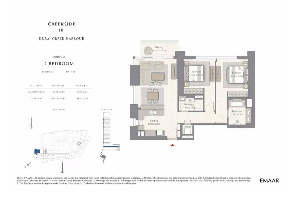 2 Bedroom Apartments
