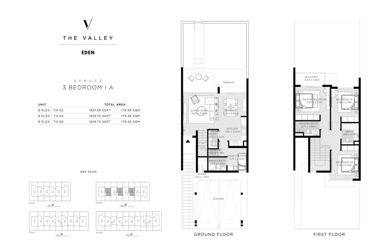 The Valley Eden 3 Bedroom Villa Floor Plan