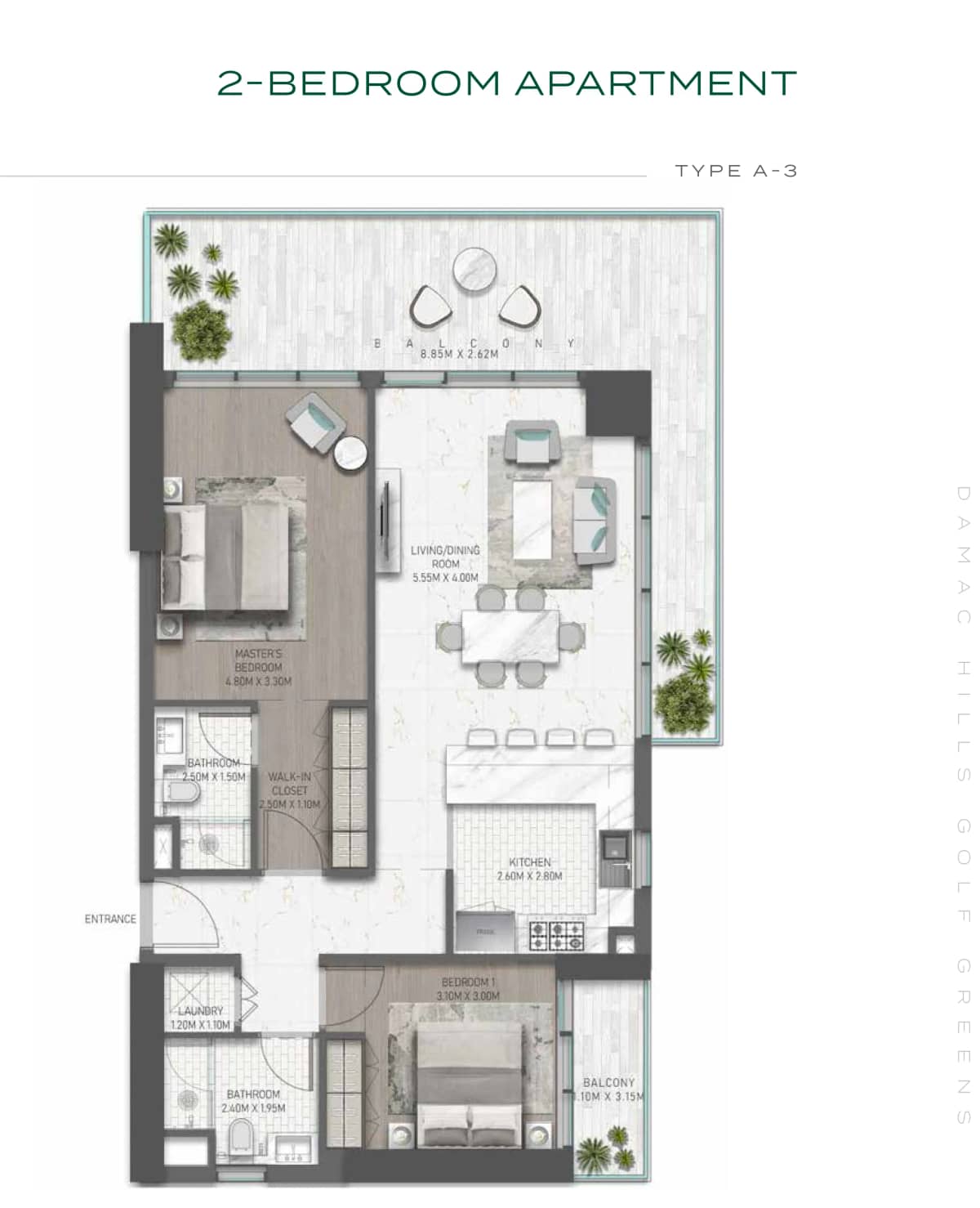 2 Bedroom Apartments