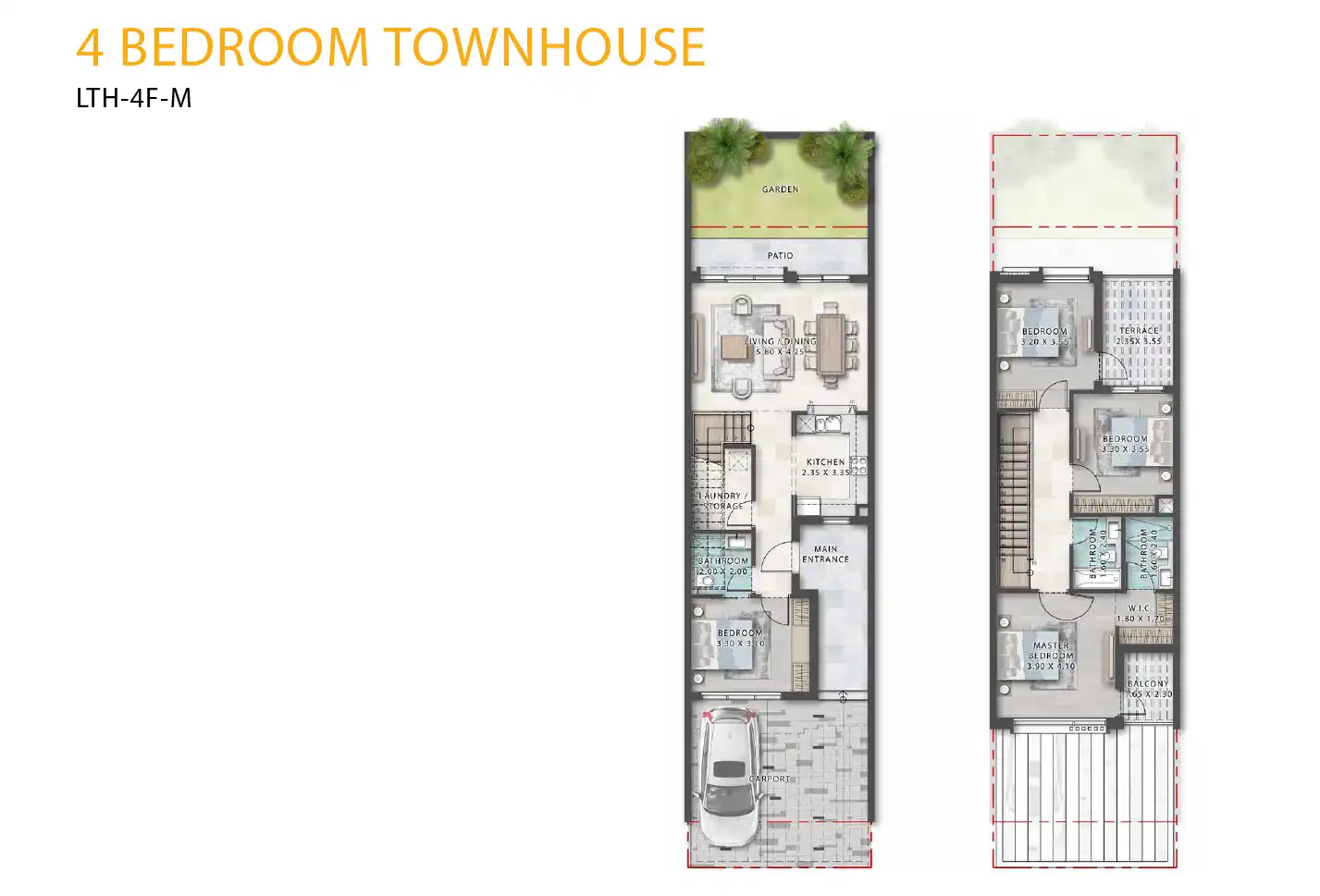 4 Bedroom Townhouses