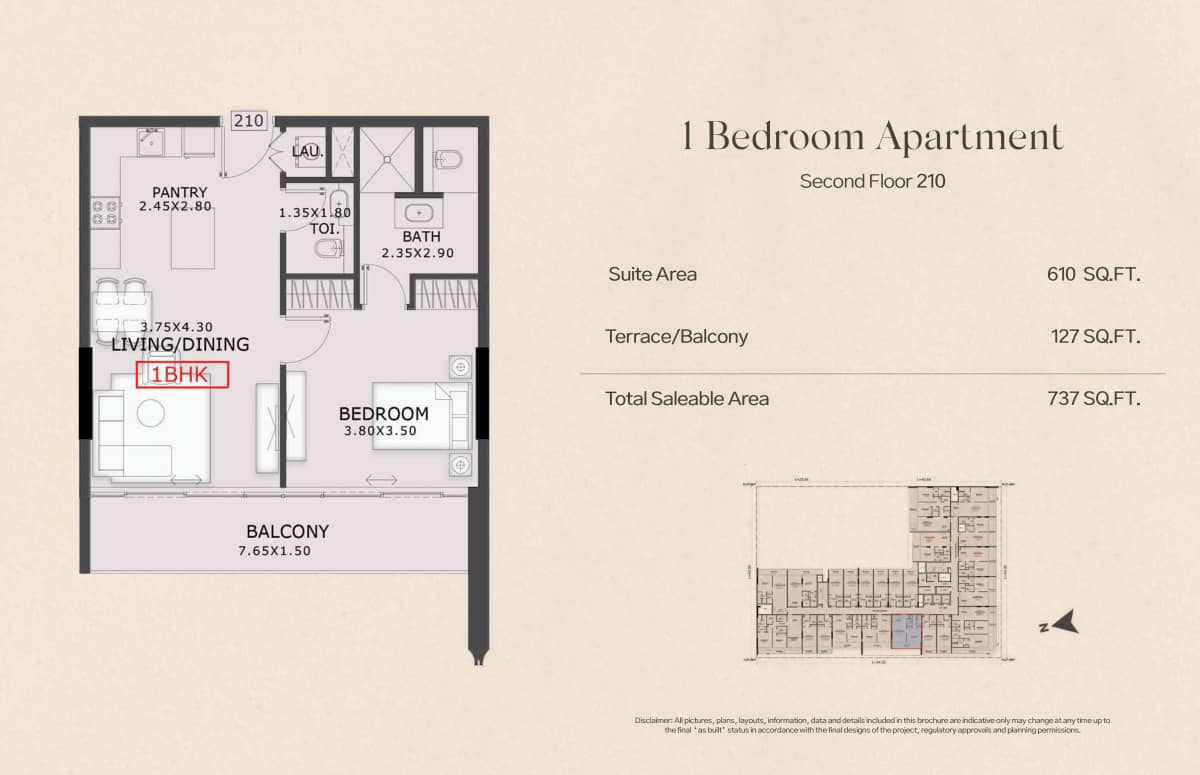 1 Bedroom Apartments