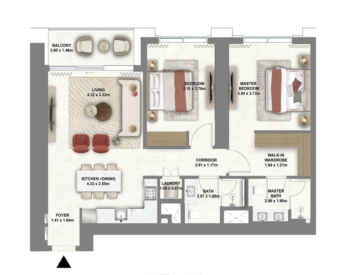 2 Bedroom Apartment