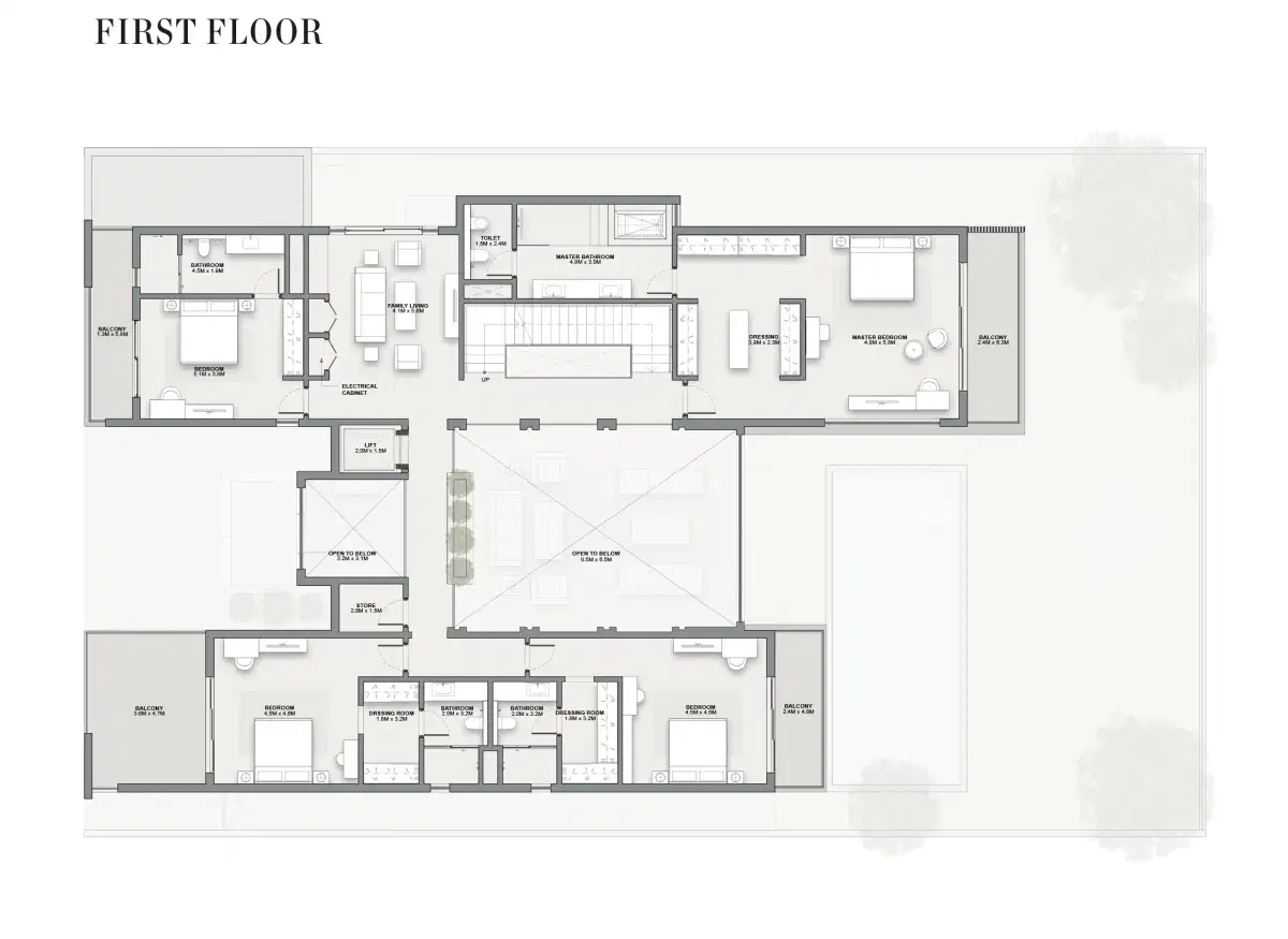 Sobha Estates First Floor Floor Plan