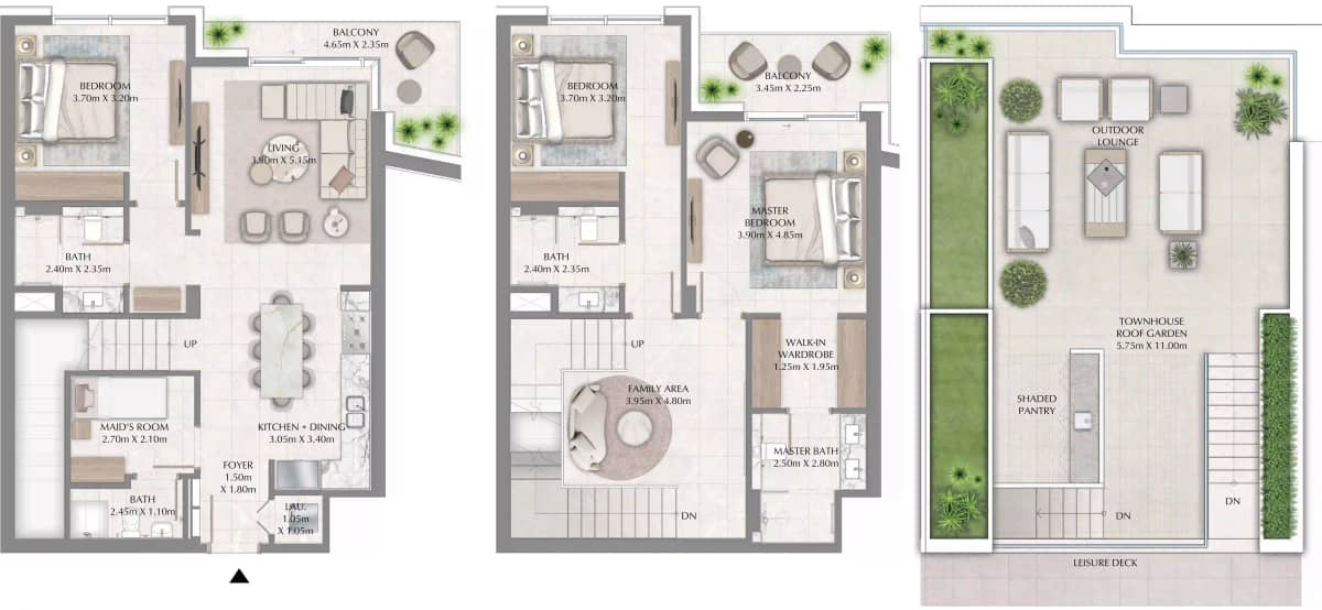 3 Bedroom Townhouses