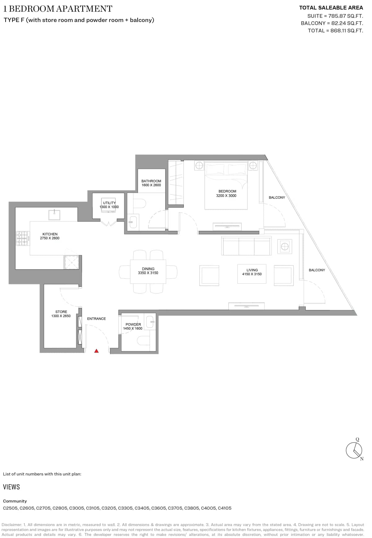1 Bedroom Apartments