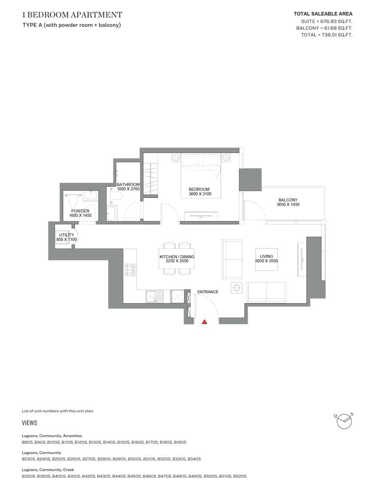 1 Bedroom Apartments