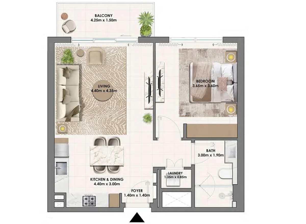 1 Bedroom Apartments