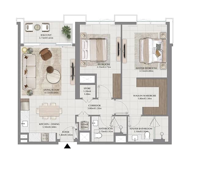 2 Bedroom Apartment