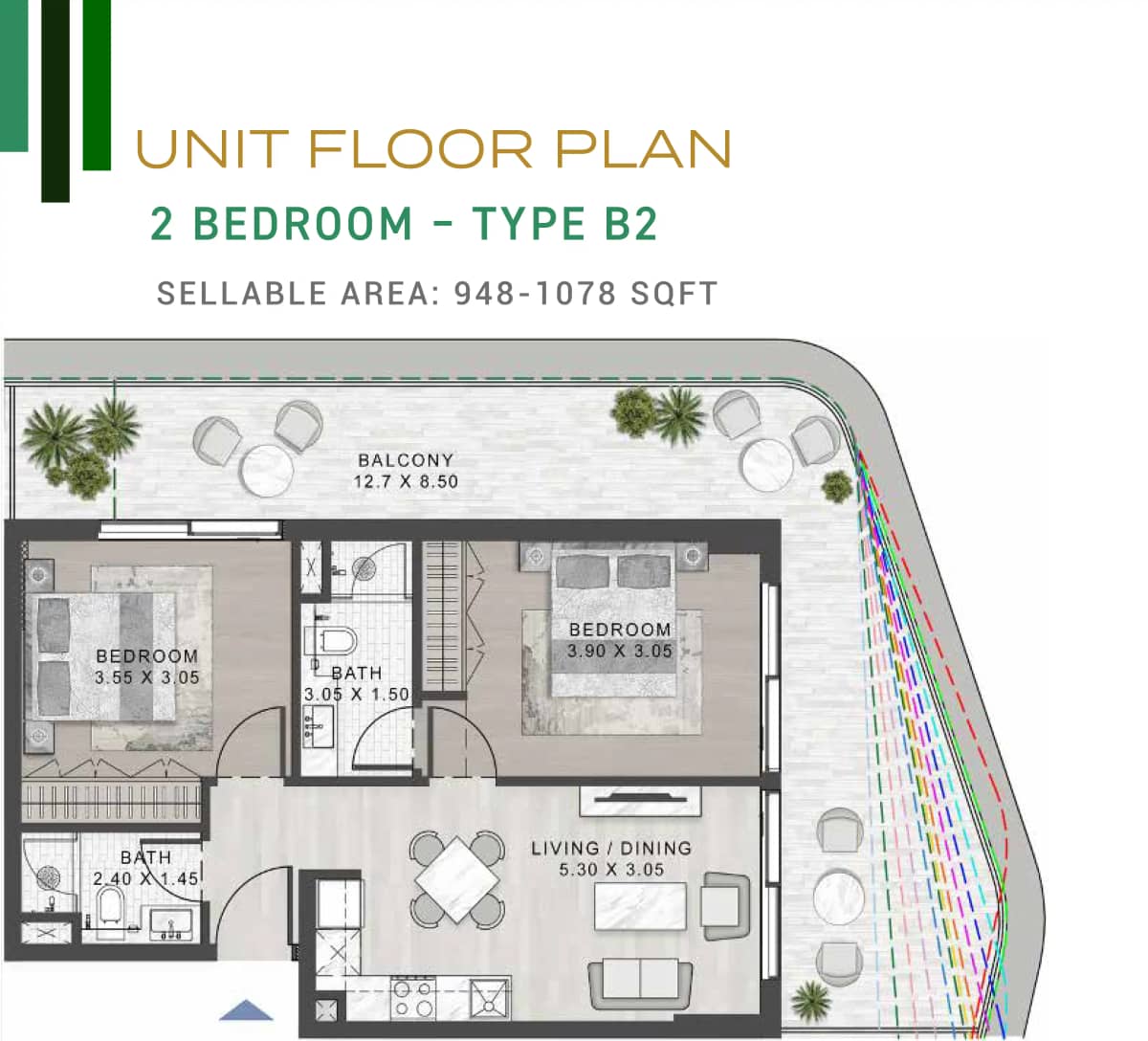 2 Bedroom Apartments