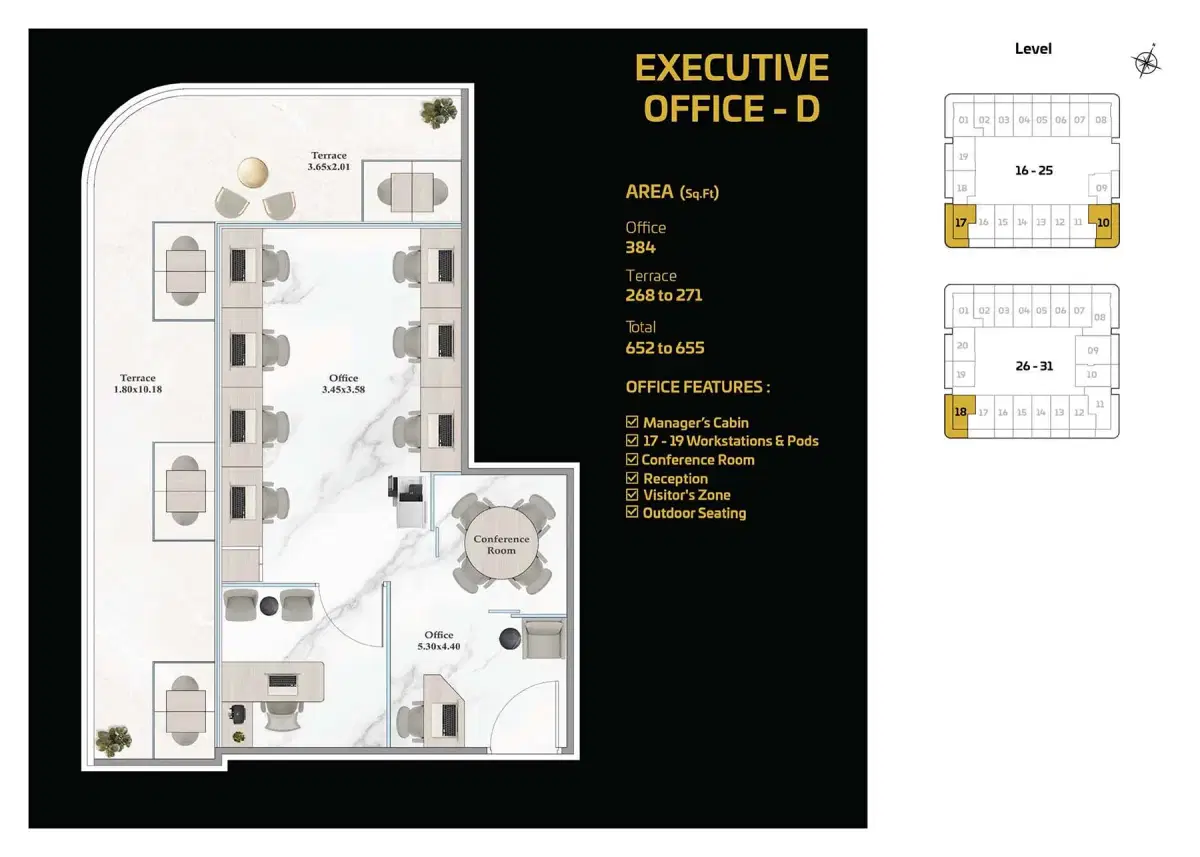 Shahrukz by Danube at Al Sufouh, Dubai Office Space Floor Plan