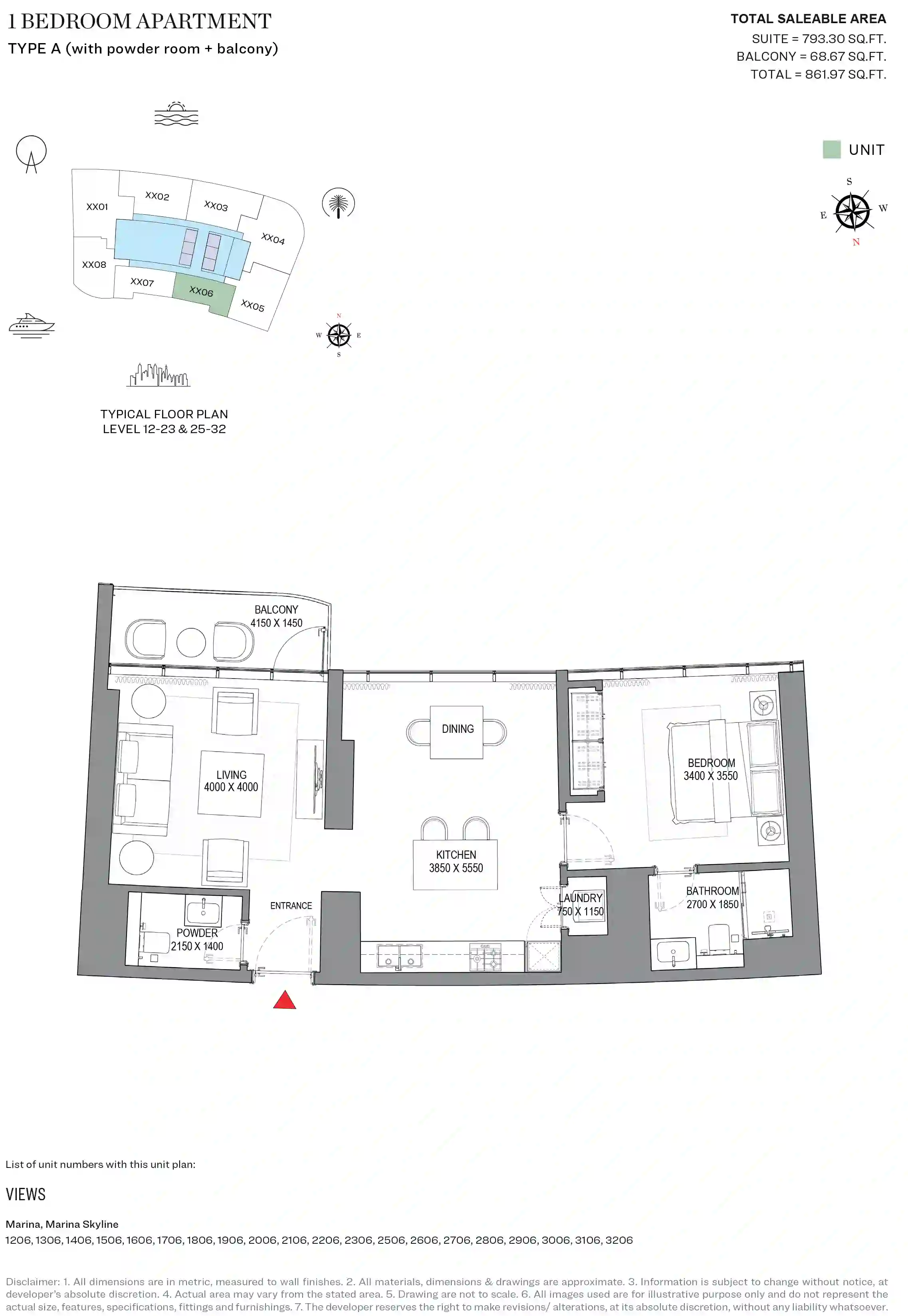 1 Bedroom Apartments