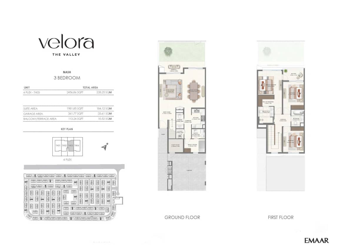 3 Bedroom Townhouses