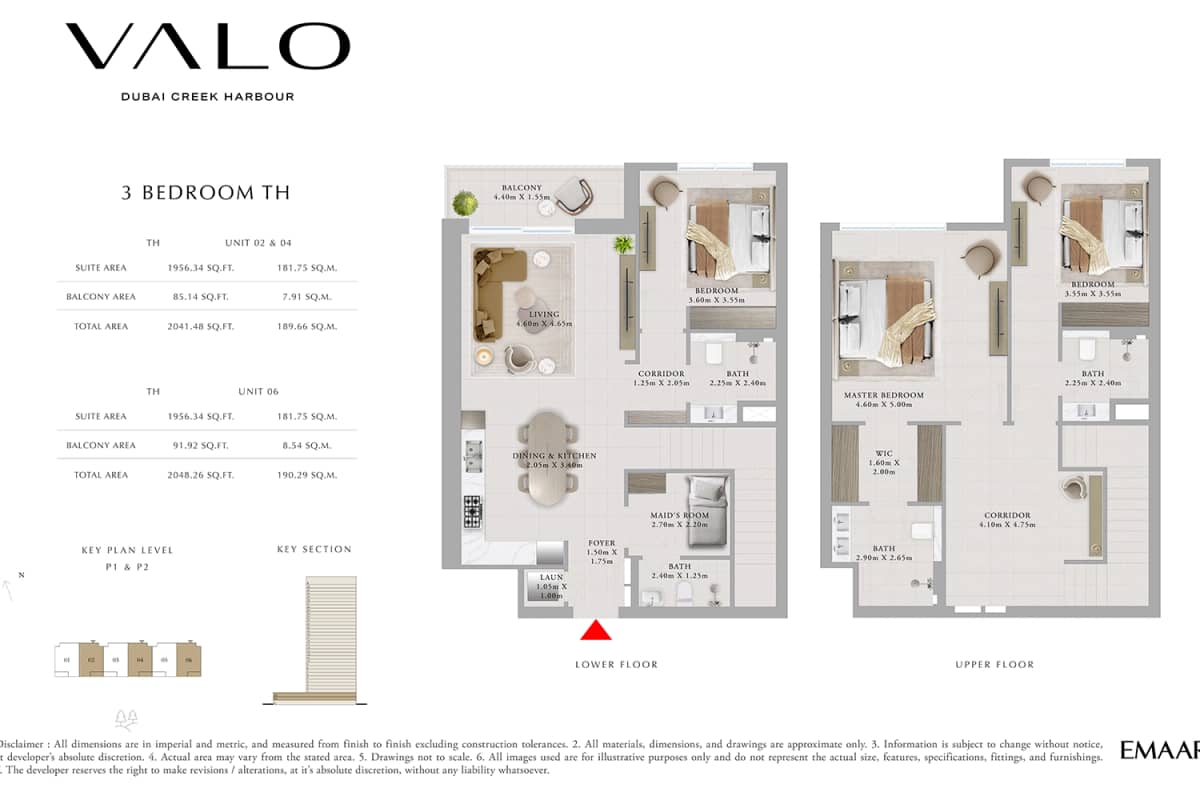 3 Bedroom Townhouses