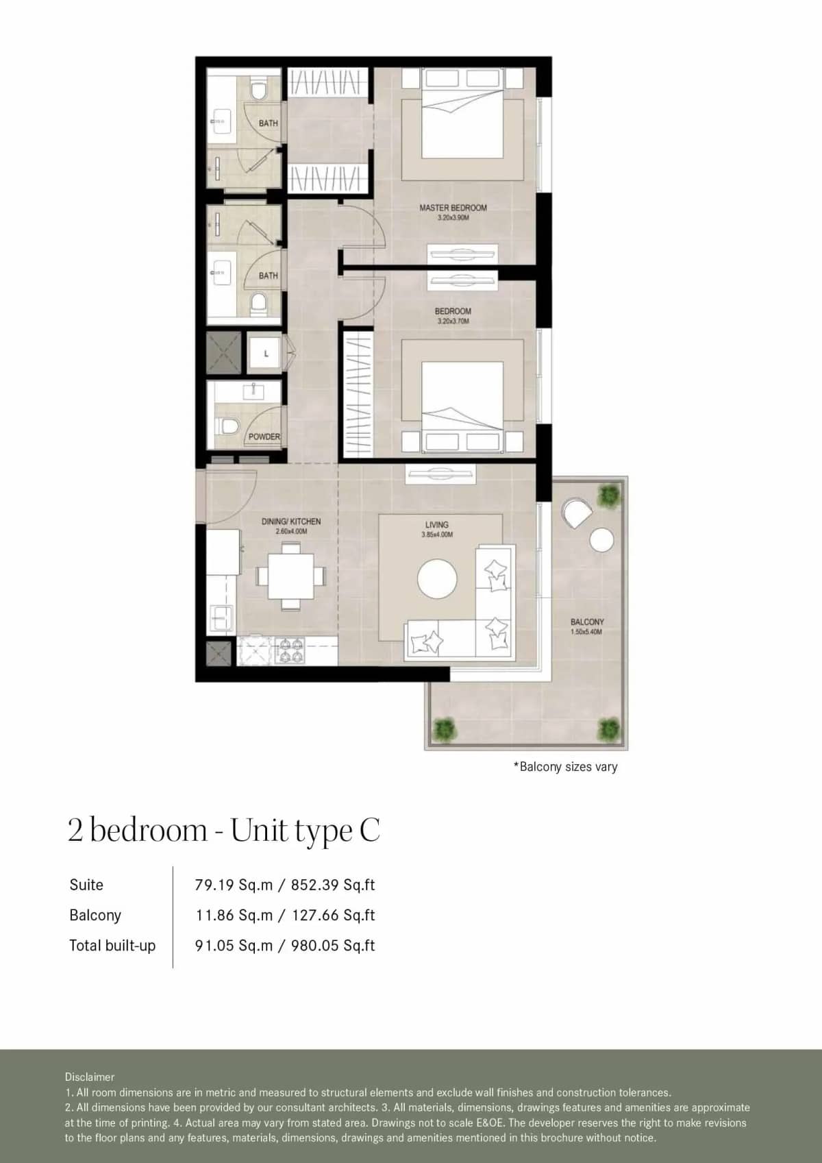2 Bedroom Apartment