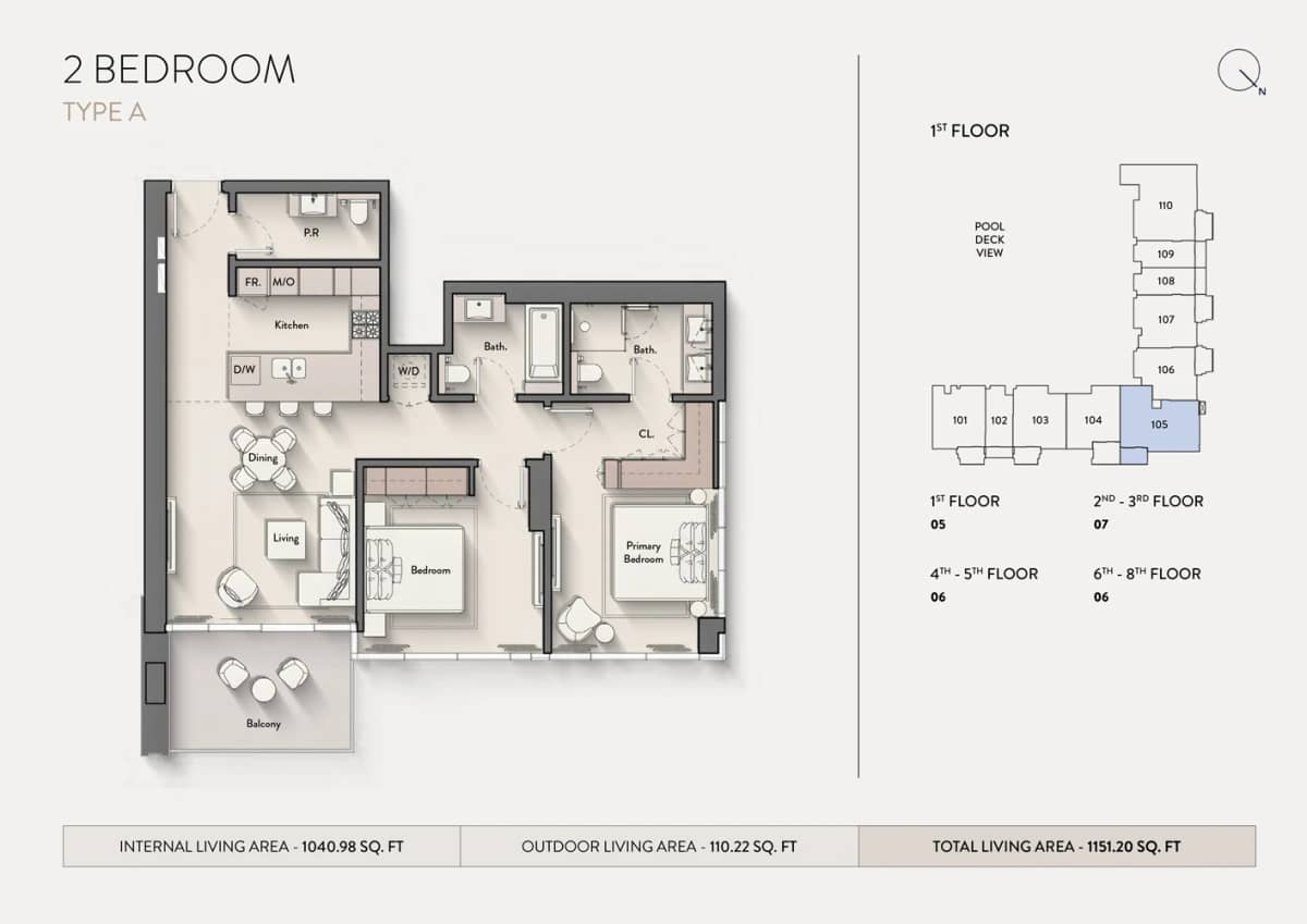 2 Bedroom Apartments