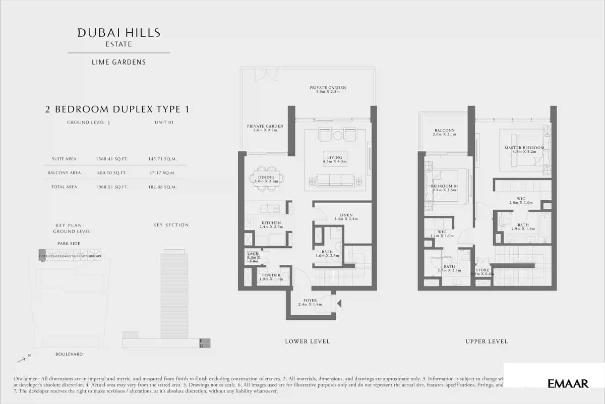 2 Bedroom Duplexes