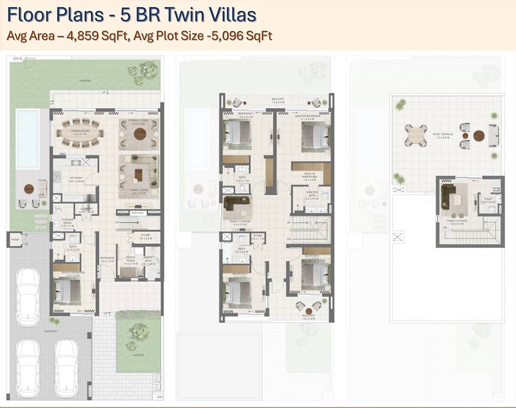 5 Bedroom Villas