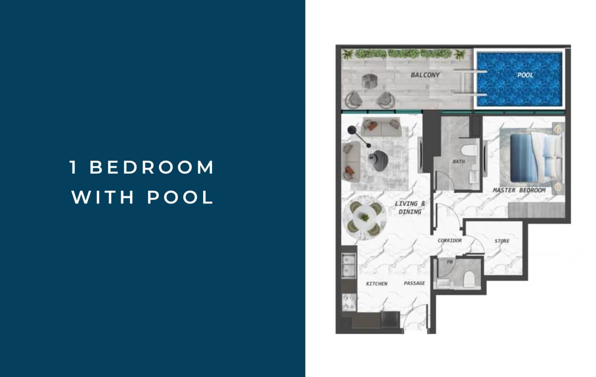 1 Bedroom Apartments