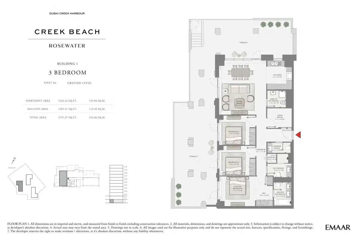 3 Bedroom Apartments