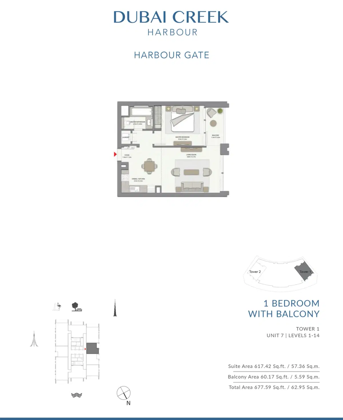 1 Bedroom Apartments