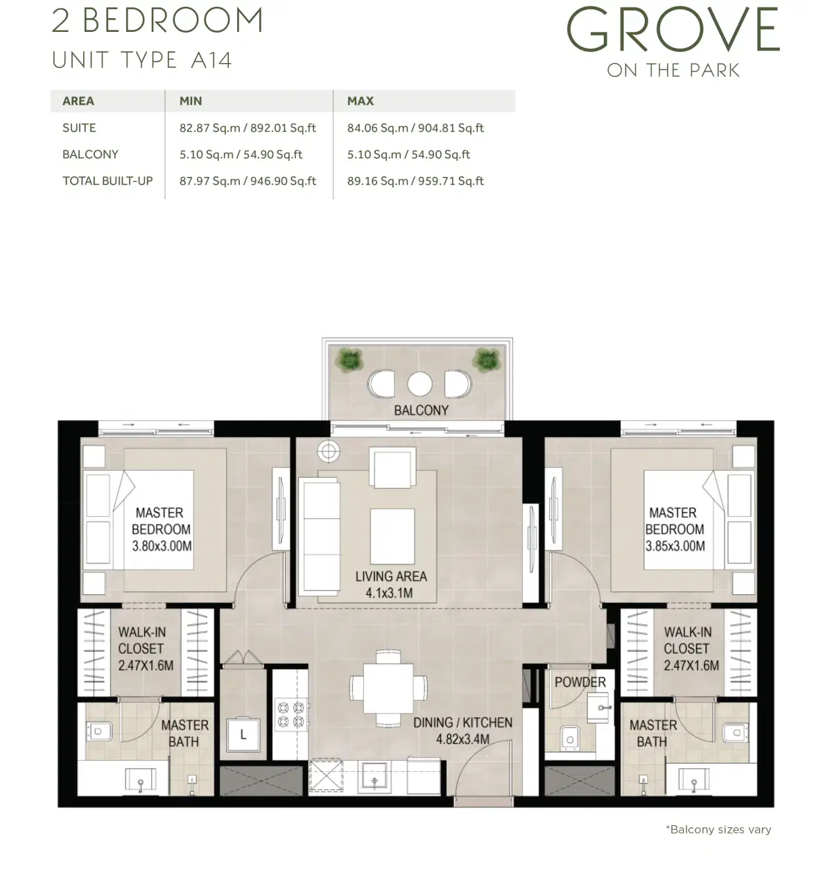 2 Bedroom Apartments
