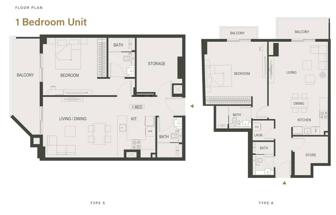 1 Bedroom Apartments