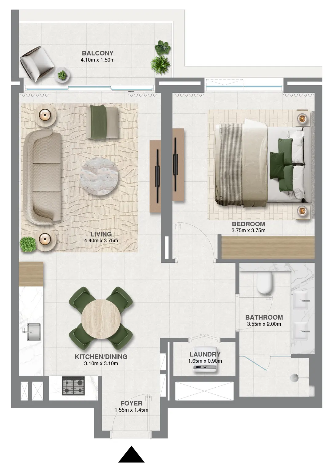 1 Bedroom Apartments