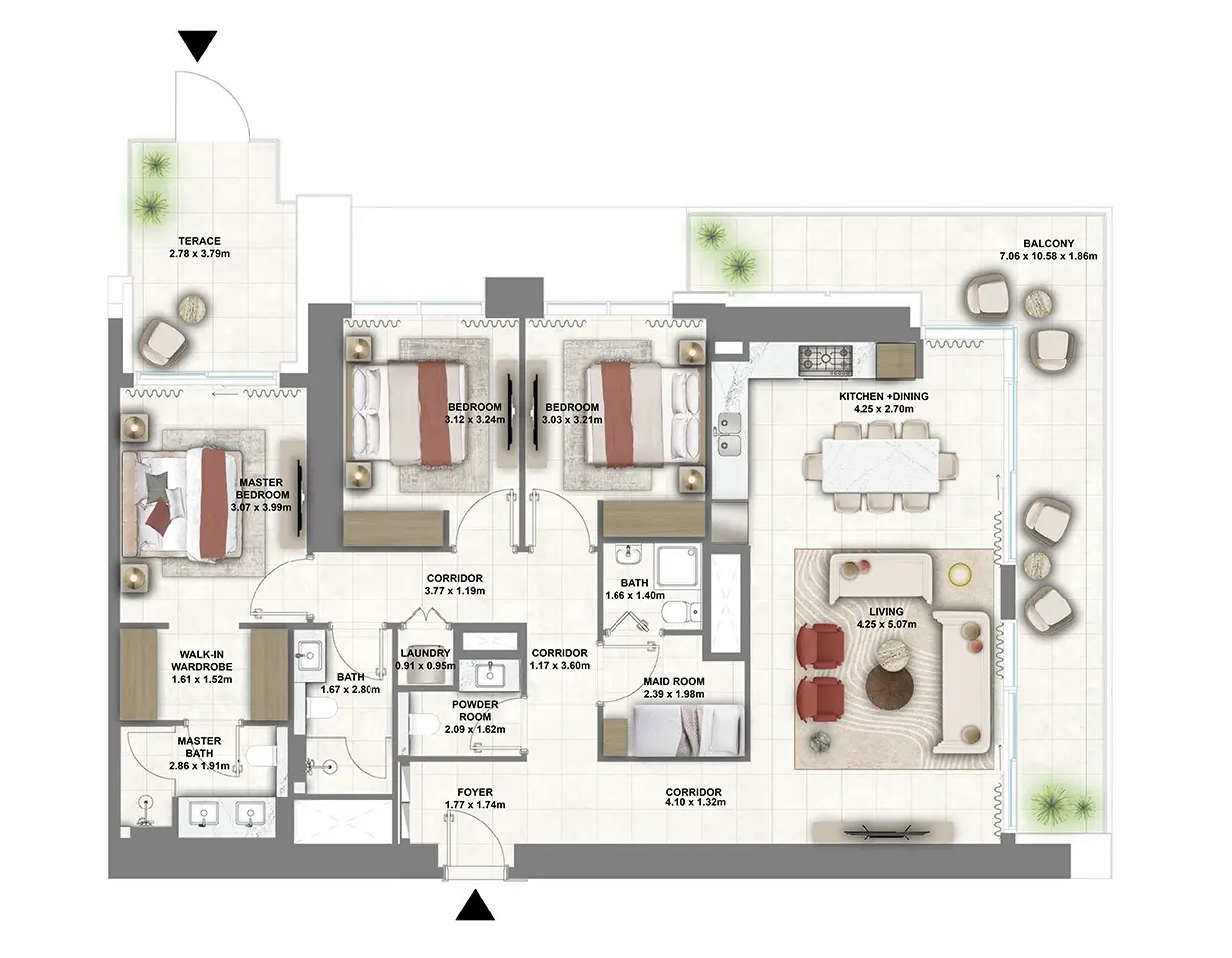 3 Bedroom Apartment