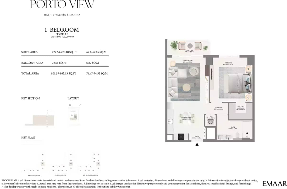1 Bedroom Apartments